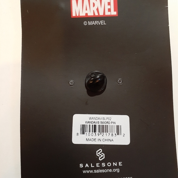 Marvel Wanda Vision Streaming Disney Show Sword Pin Brooch New - Picture 3 of 3